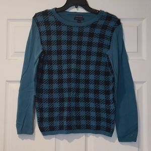 Tommy Hilfiger Plaid Sweater Sz M Grandpa